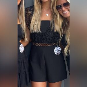 DO + BE black Romper Size Small